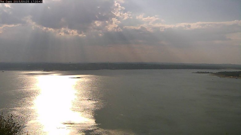 Lake Travis webcam, September 25, 2015 4:25 PM CT