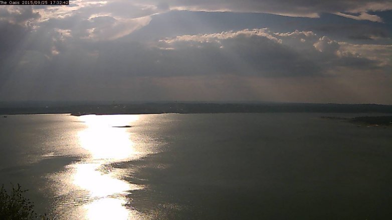 Lake Travis webcam, September 25, 2015 4:40 PM CT