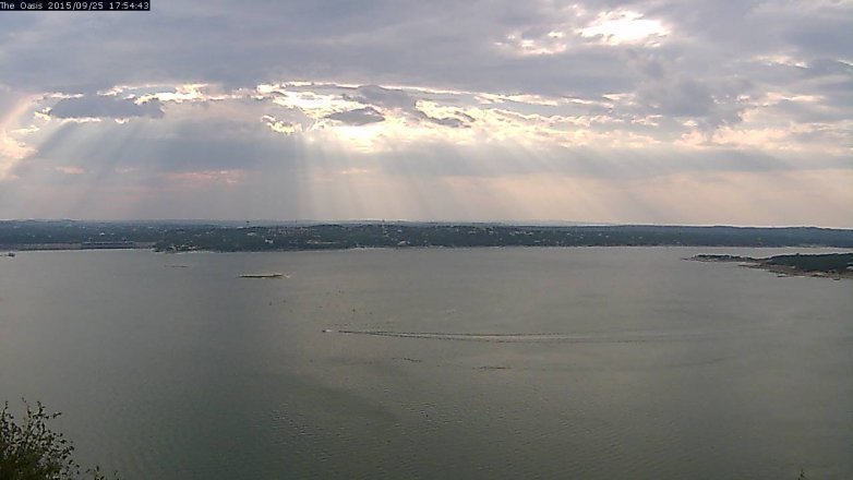 Lake Travis webcam, September 25, 2015 5:00 PM CT