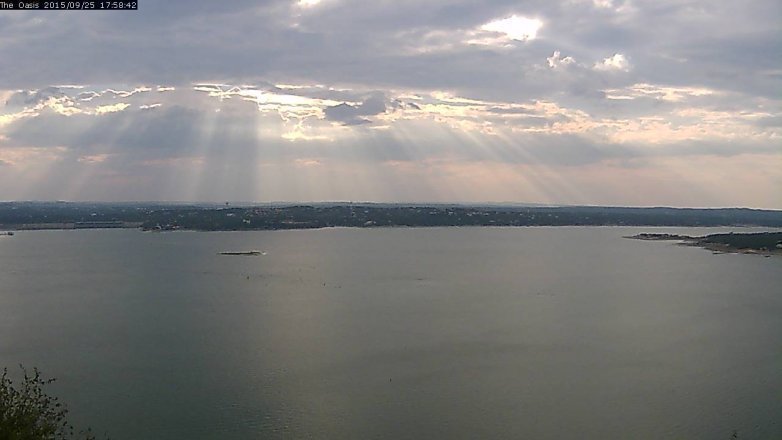 Lake Travis webcam, September 25, 2015 5:05 PM CT