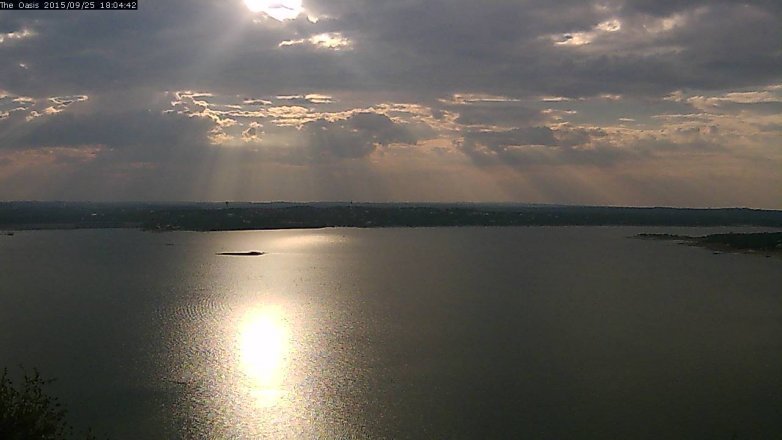 Lake Travis webcam, September 25, 2015 5:10 PM CT