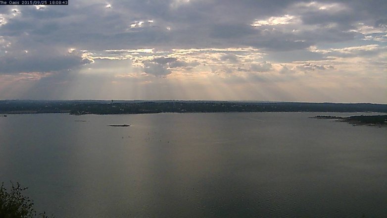 Lake Travis webcam, September 25, 2015 5:15 PM CT