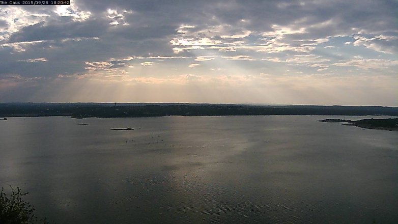 Lake Travis webcam, September 25, 2015 5:25 PM CT