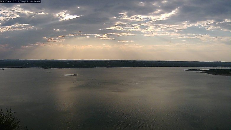 Lake Travis webcam, September 25, 2015 5:30 PM CT