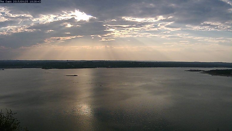 Lake Travis webcam, September 25, 2015 5:35 PM CT