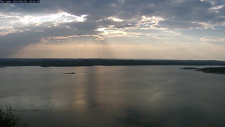 Lake Travis webcam, September 25, 2015 5:40 PM CT