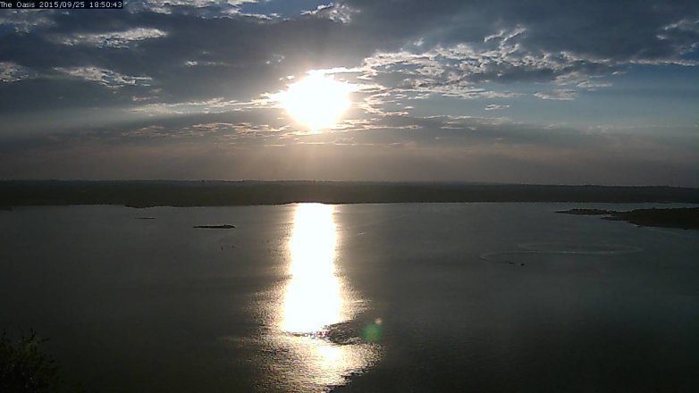 Lake Travis webcam, September 25, 2015 5:55 PM CT
