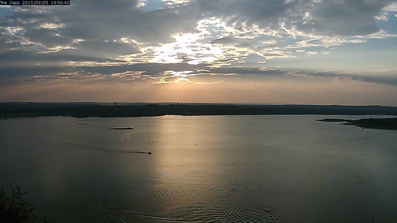 Lake Travis webcam, September 25, 2015 6:05 PM CT