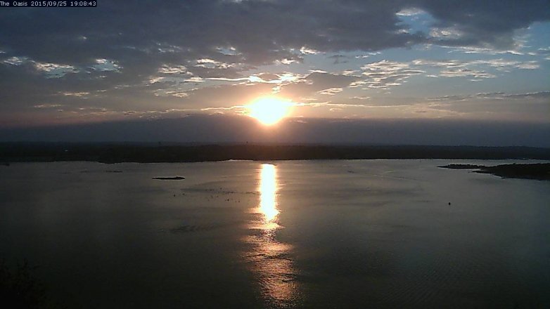 Lake Travis webcam, September 25, 2015 6:15 PM CT