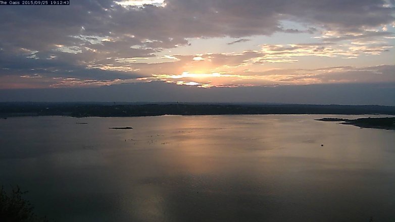 Lake Travis webcam, September 25, 2015 6:20 PM CT