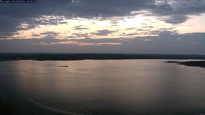 Lake Travis webcam, September 25, 2015 6:40 PM CT