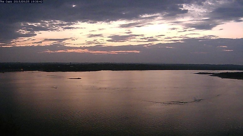 Lake Travis webcam, September 25, 2015 6:45 PM CT