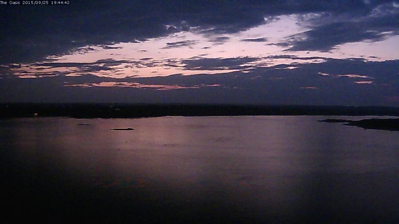 Lake Travis webcam, September 25, 2015 6:50 PM CT