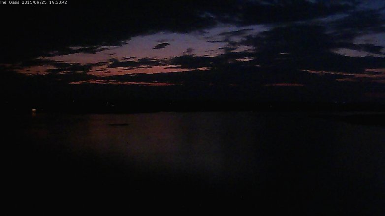 Lake Travis webcam, September 25, 2015 7:00 PM CT