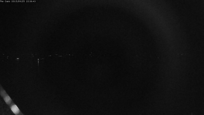 Lake Travis webcam, September 25, 2015 9:45 PM CT