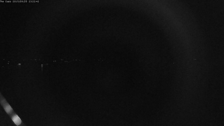 Lake Travis webcam, September 25, 2015 10:30 PM CT