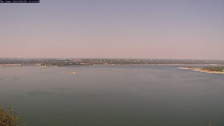 Lake Travis webcam, September 26, 2015 10:20 AM CT