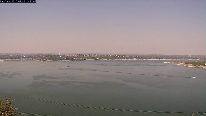 Lake Travis webcam, September 26, 2015 10:30 AM CT