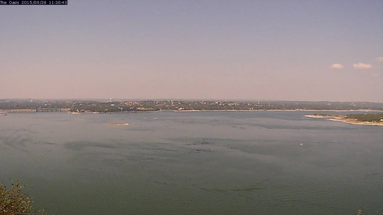Lake Travis webcam, September 26, 2015 10:35 AM CT