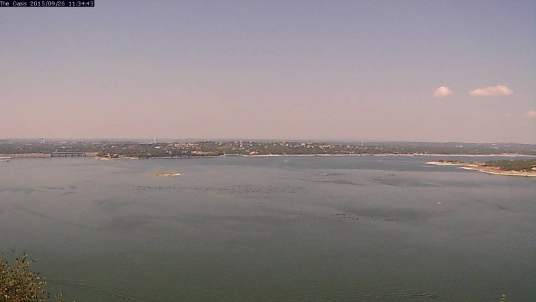 Lake Travis webcam, September 26, 2015 10:40 AM CT