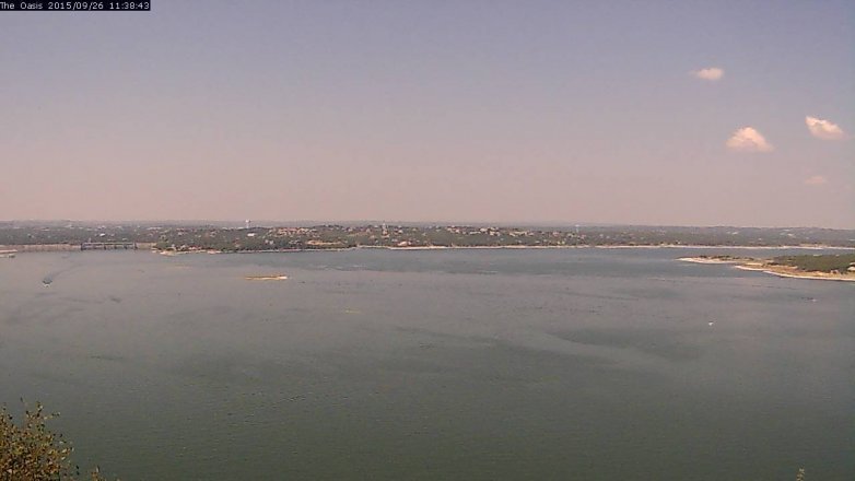 Lake Travis webcam, September 26, 2015 10:45 AM CT