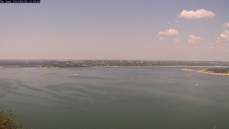 Lake Travis webcam, September 26, 2015 10:55 AM CT
