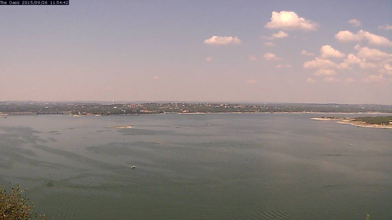 Lake Travis webcam, September 26, 2015 11:00 AM CT