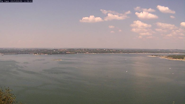 Lake Travis webcam, September 26, 2015 11:05 AM CT
