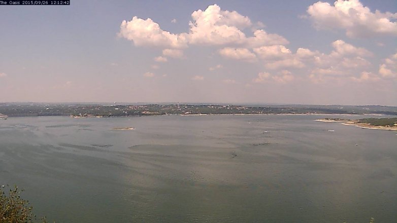 Lake Travis webcam, September 26, 2015 11:20 AM CT