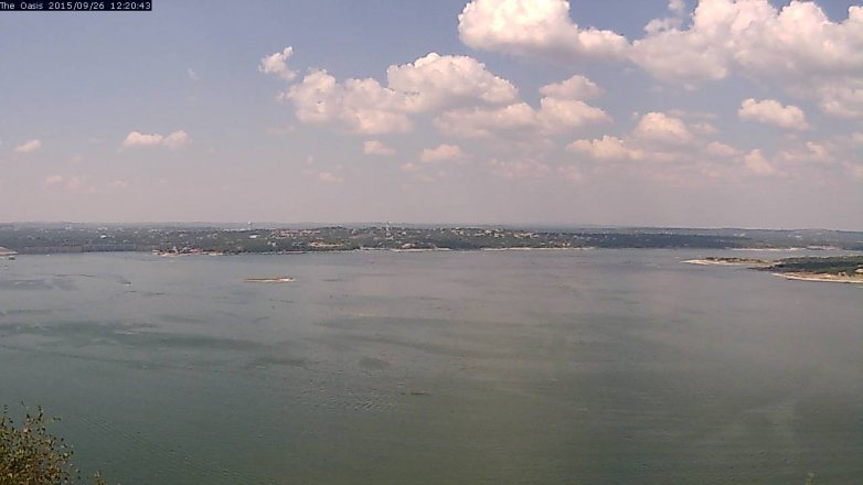Lake Travis webcam, September 26, 2015 11:25 AM CT