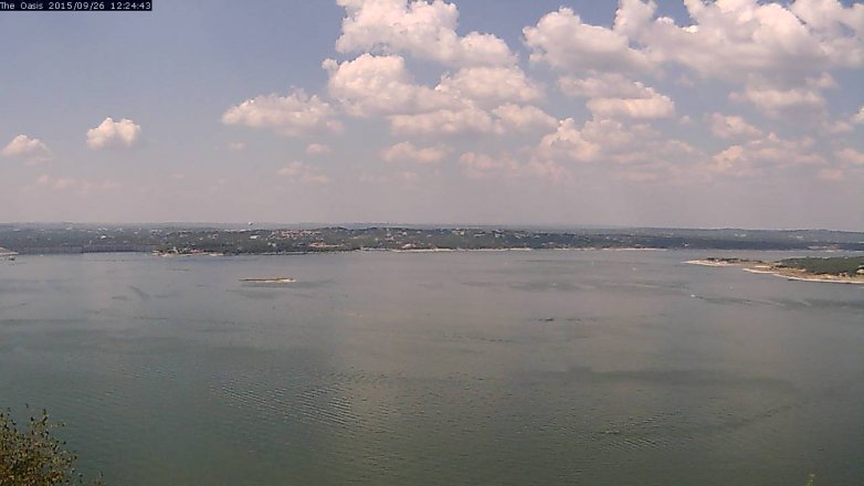 Lake Travis webcam, September 26, 2015 11:30 AM CT