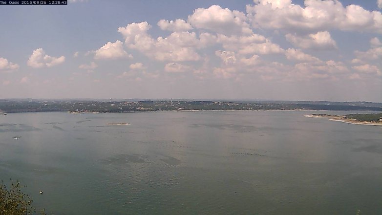 Lake Travis webcam, September 26, 2015 11:35 AM CT