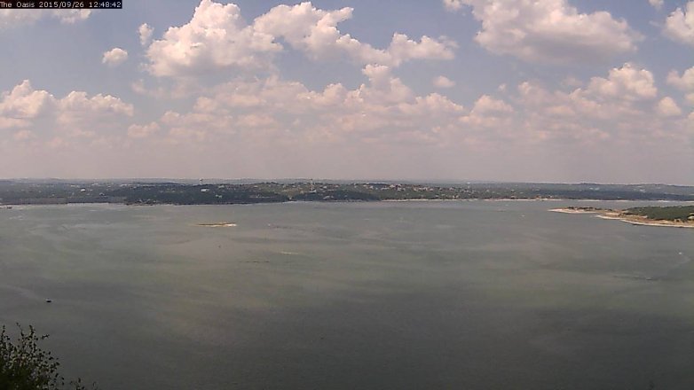 Lake Travis webcam, September 26, 2015 11:55 AM CT