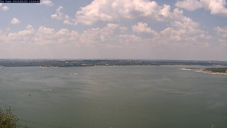 Lake Travis webcam, September 26, 2015 12:10 PM CT
