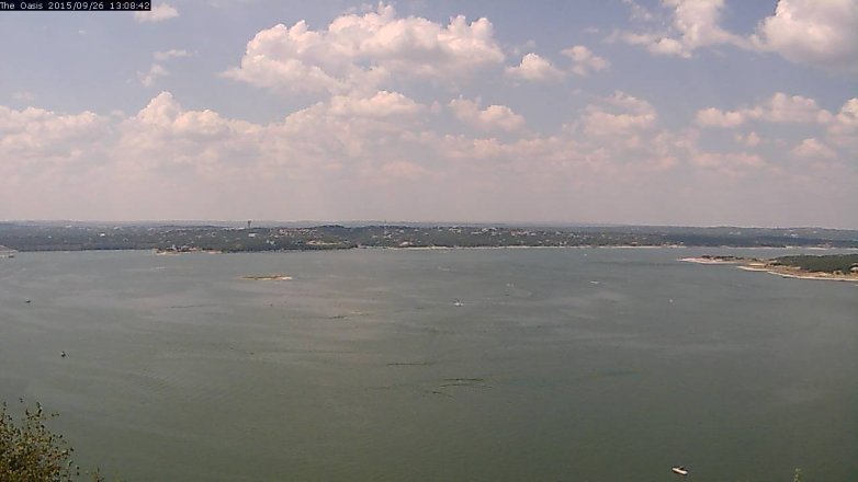 Lake Travis webcam, September 26, 2015 12:15 PM CT