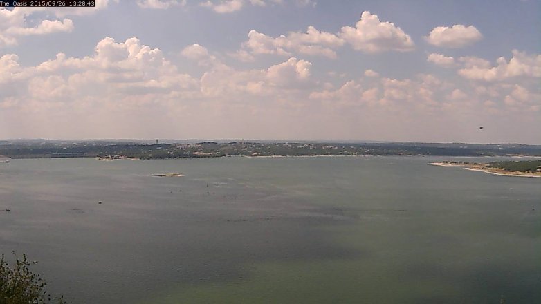 Lake Travis webcam, September 26, 2015 12:35 PM CT