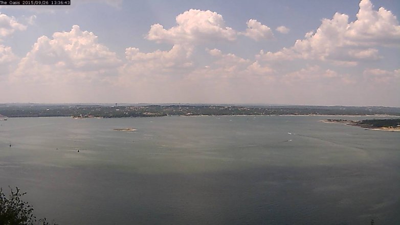 Lake Travis webcam, September 26, 2015 12:40 PM CT