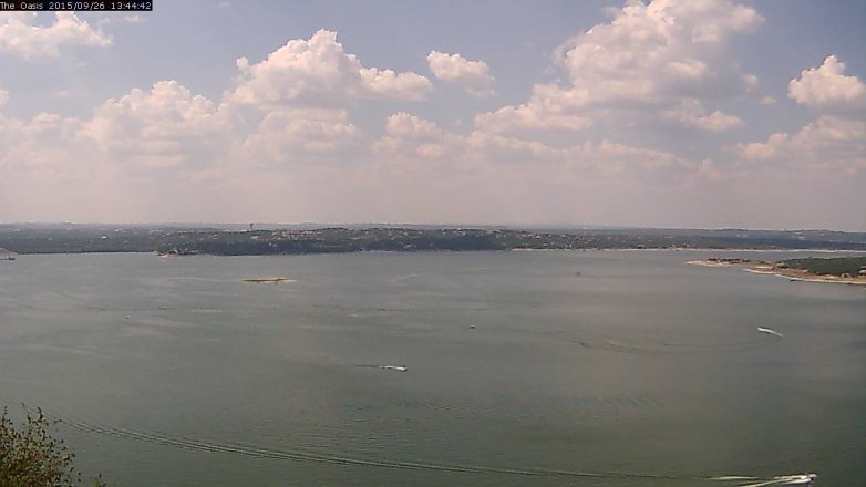 Lake Travis webcam, September 26, 2015 12:50 PM CT
