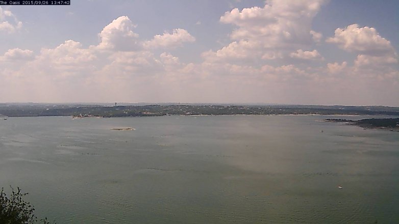 Lake Travis webcam, September 26, 2015 12:55 PM CT
