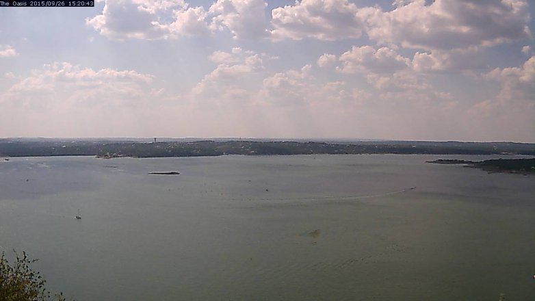 Lake Travis webcam, September 26, 2015 2:25 PM CT
