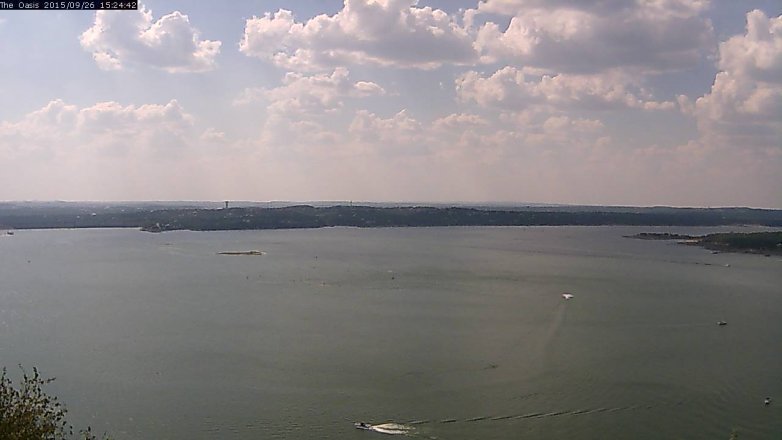 Lake Travis webcam, September 26, 2015 2:30 PM CT