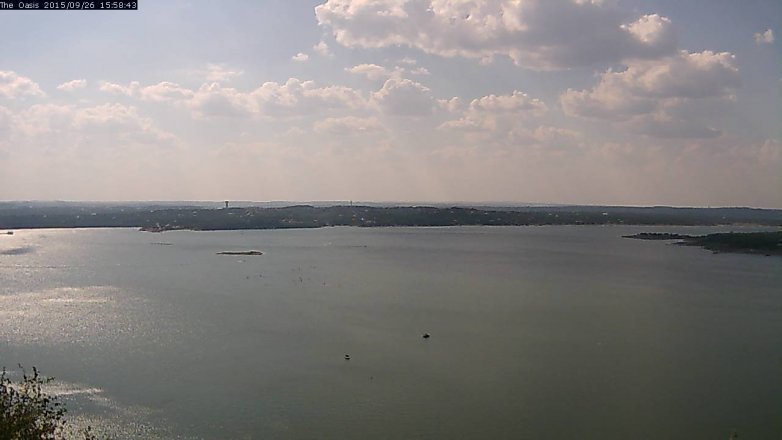 Lake Travis webcam, September 26, 2015 3:05 PM CT