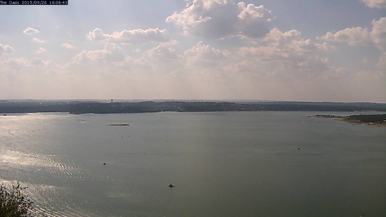 Lake Travis webcam, September 26, 2015 3:15 PM CT