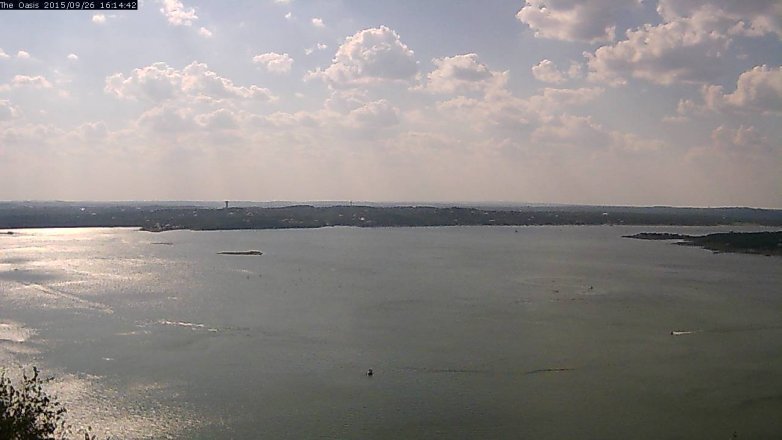 Lake Travis webcam, September 26, 2015 3:20 PM CT