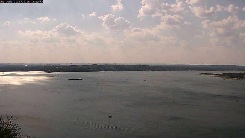 Lake Travis webcam, September 26, 2015 3:30 PM CT