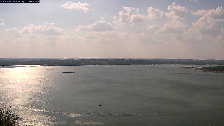 Lake Travis webcam, September 26, 2015 3:35 PM CT