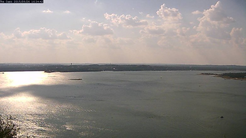 Lake Travis webcam, September 26, 2015 3:40 PM CT