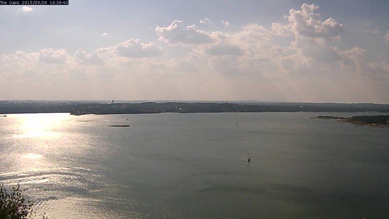 Lake Travis webcam, September 26, 2015 3:45 PM CT