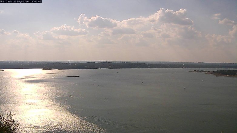 Lake Travis webcam, September 26, 2015 3:50 PM CT