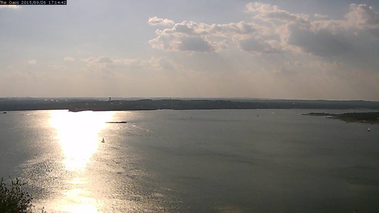 Lake Travis webcam, September 26, 2015 4:20 PM CT